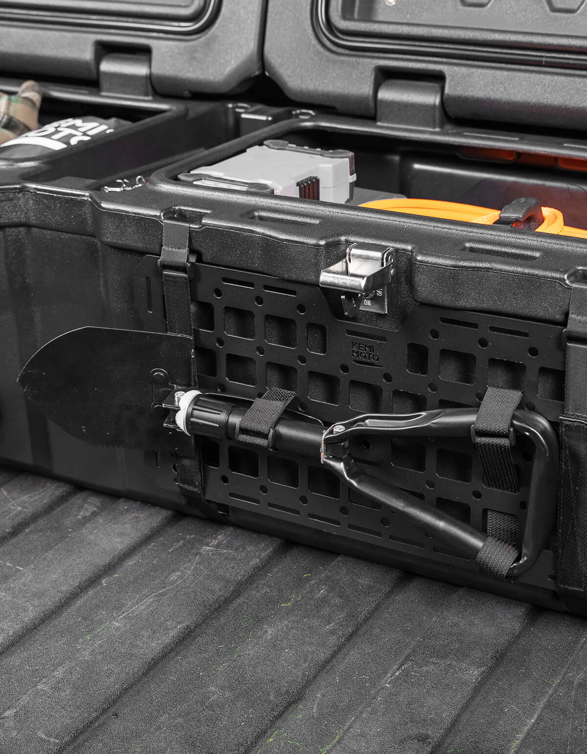 Photo of 110L Lockable Cargo Box for Can-Am Defender HD10|9|8|7|5 by Kemimoto - Premium for UTVs / Side by Sides