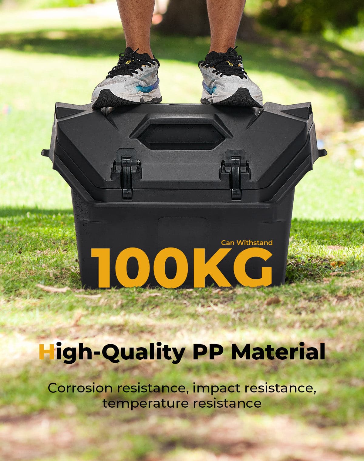 Photo of Rear Cargo Box 55QT for Polaris RZR XP 1000/4 1000 2024-2025 by Kemimoto - Premium for UTVs / Side by Sides