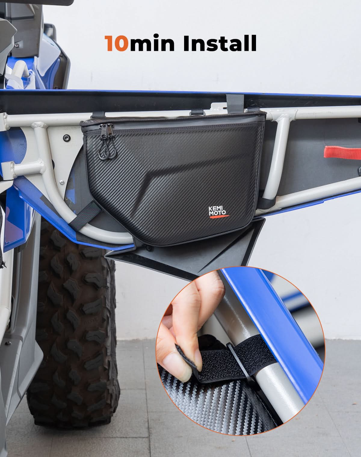Photo of Kemimoto 1680D Storage Door Bags Semi-Rigid for Can-Am Maverick X3 by Kemimoto - Premium for UTVs / Side by Sides