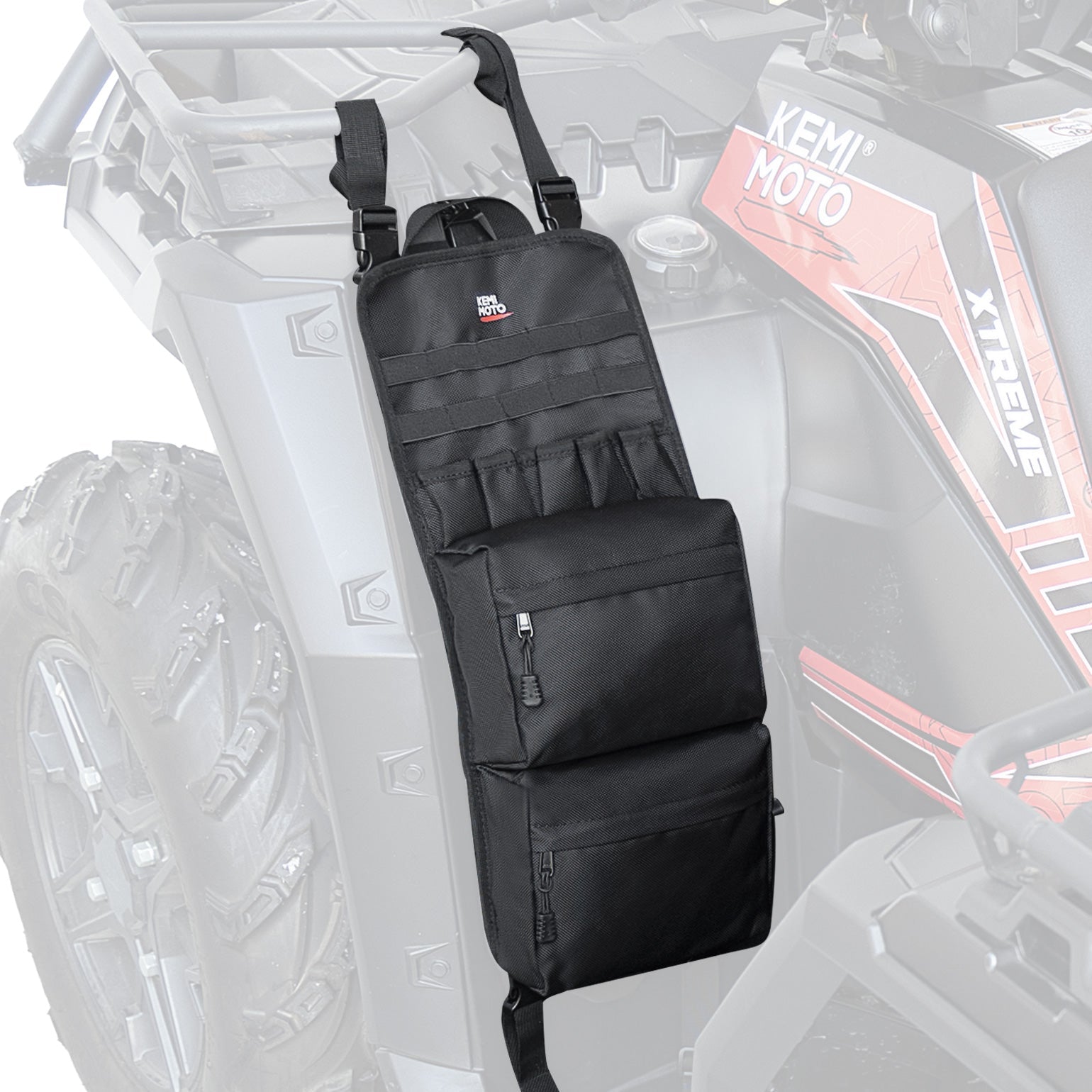 Photo of ATV 1680D Fender Bag Roll Up by Kemimoto - Premium for UTVs / Side by Sides