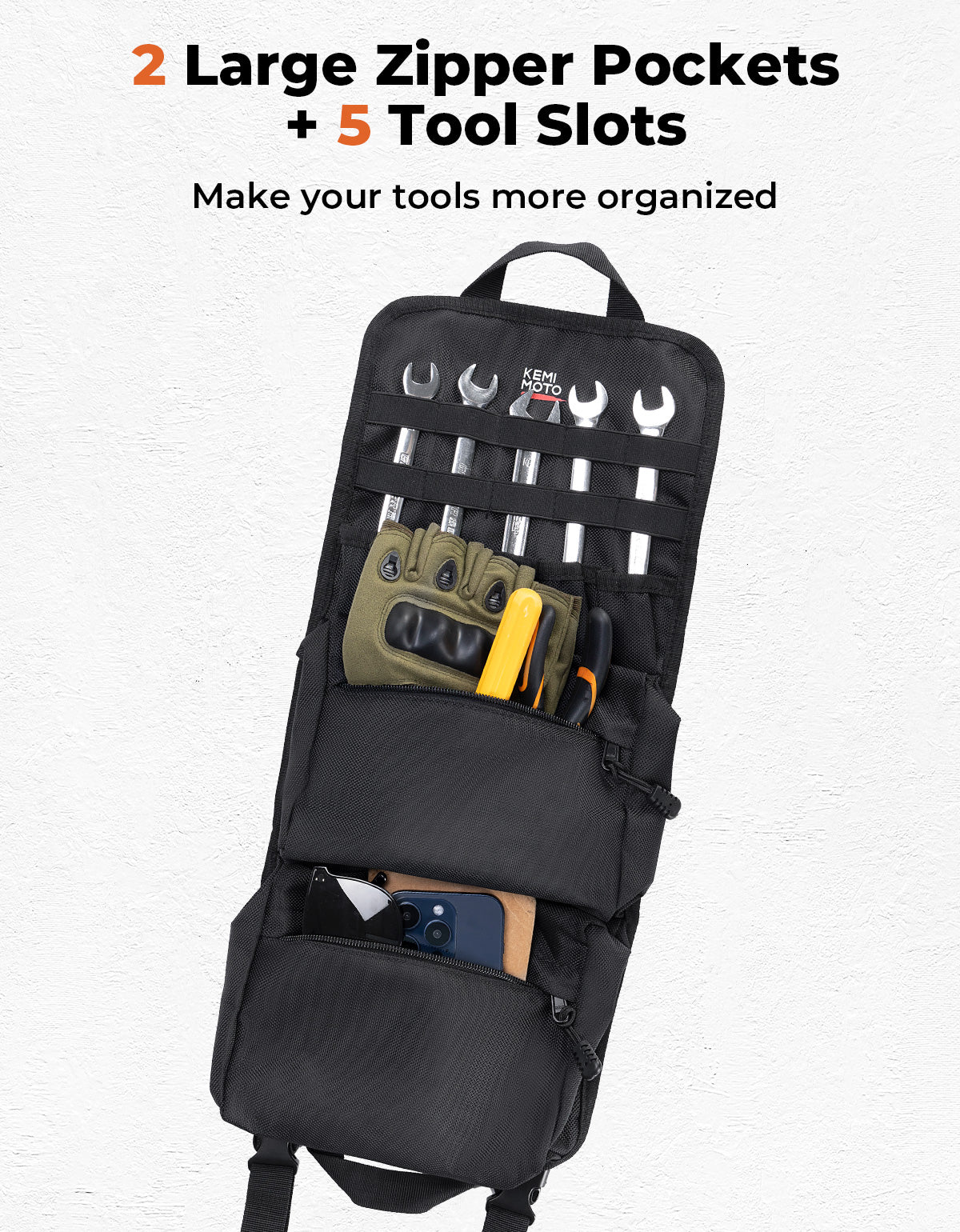 Photo of ATV 1680D Fender Bag Roll Up by Kemimoto - Premium for UTVs / Side by Sides