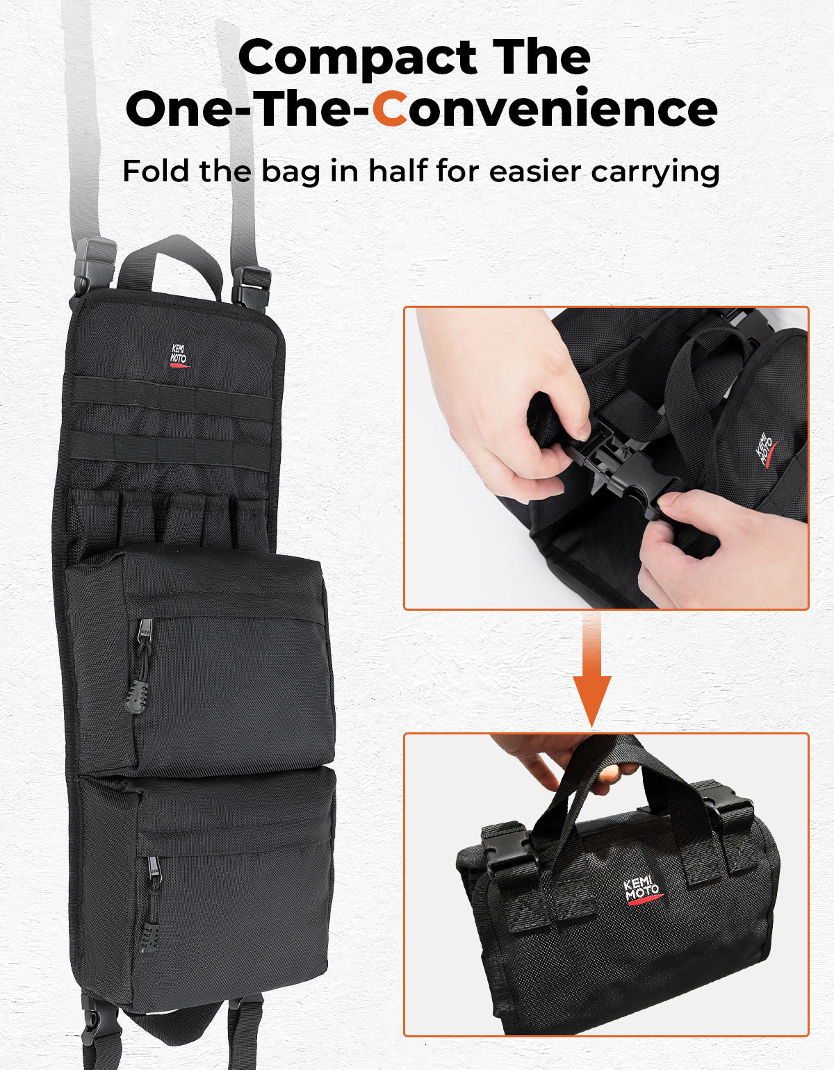 Photo of ATV 1680D Fender Bag Roll Up by Kemimoto - Premium for UTVs / Side by Sides