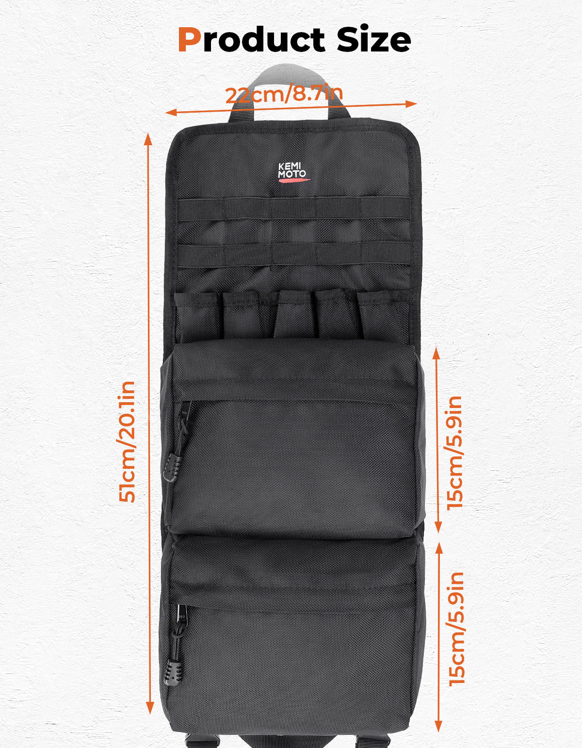 Photo of ATV 1680D Fender Bag Roll Up by Kemimoto - Premium for UTVs / Side by Sides