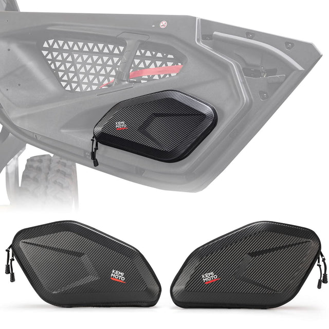Photo of Lower Door Bags Semi-Rigid for Can-Am Maverick R 2024+ by Kemimoto - Premium for UTVs / Side by Sides