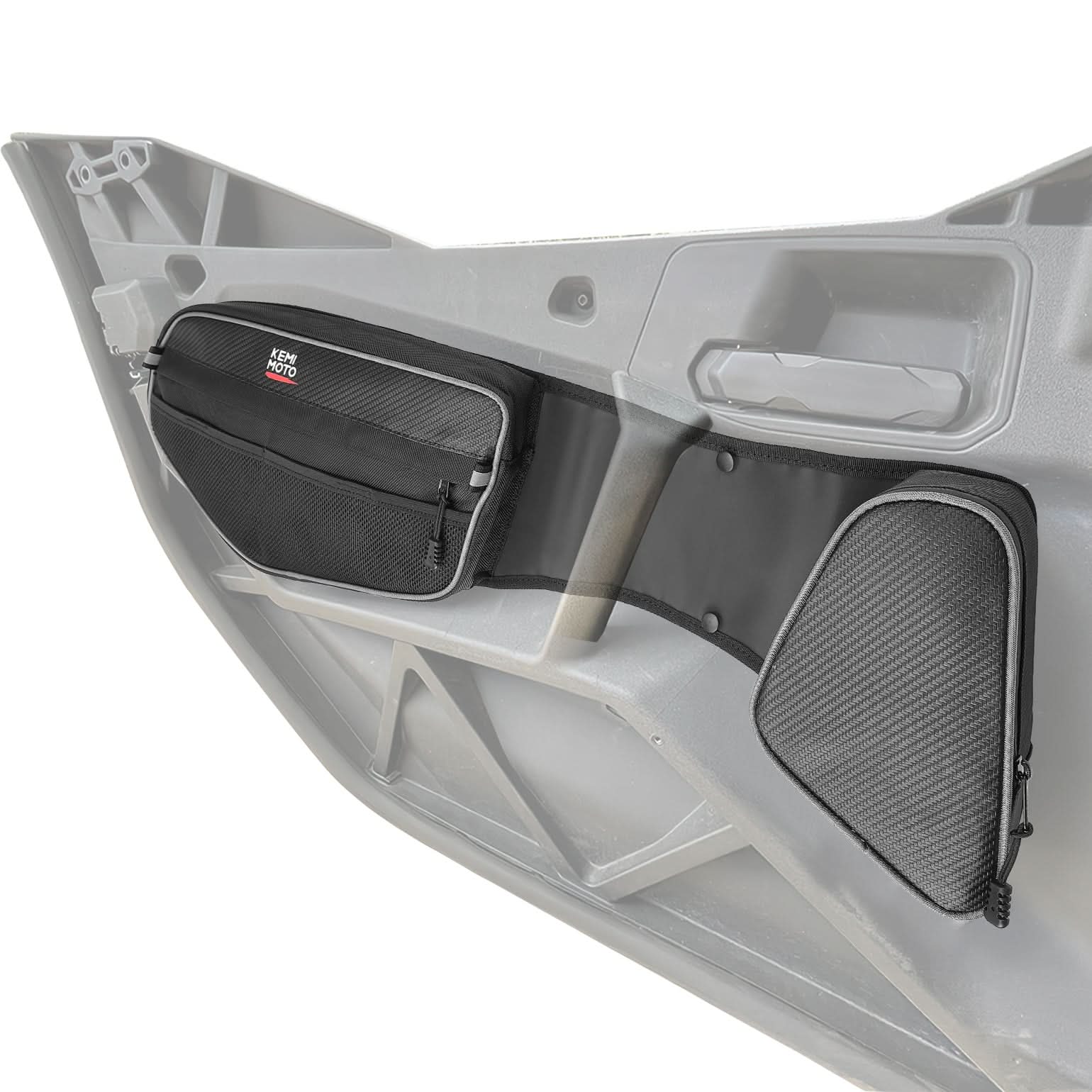 Photo of Kemimoto 1Pair Door Bags with Knee Pads for Can Am Commander by Kemimoto - Premium for UTVs / Side by Sides