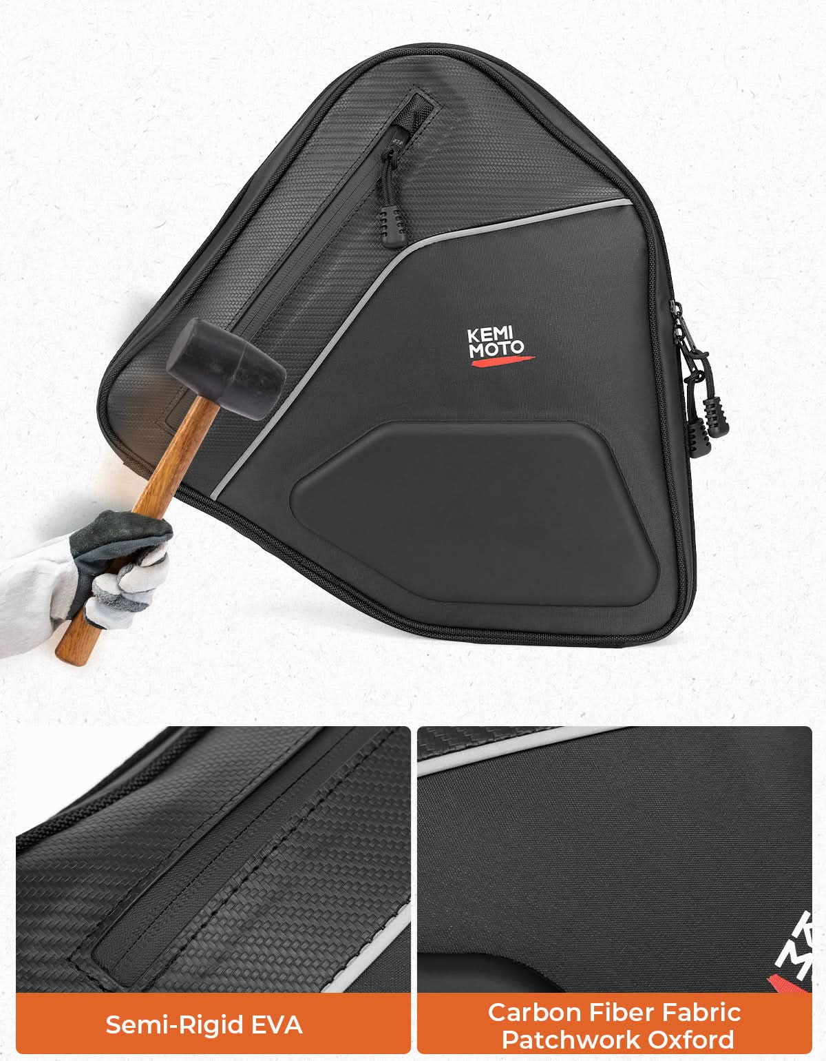 Photo of Kemimoto 1 Pair EVA Door Bags for Can-Am Maverick Sport Trail by Kemimoto - Premium for UTVs / Side by Sides