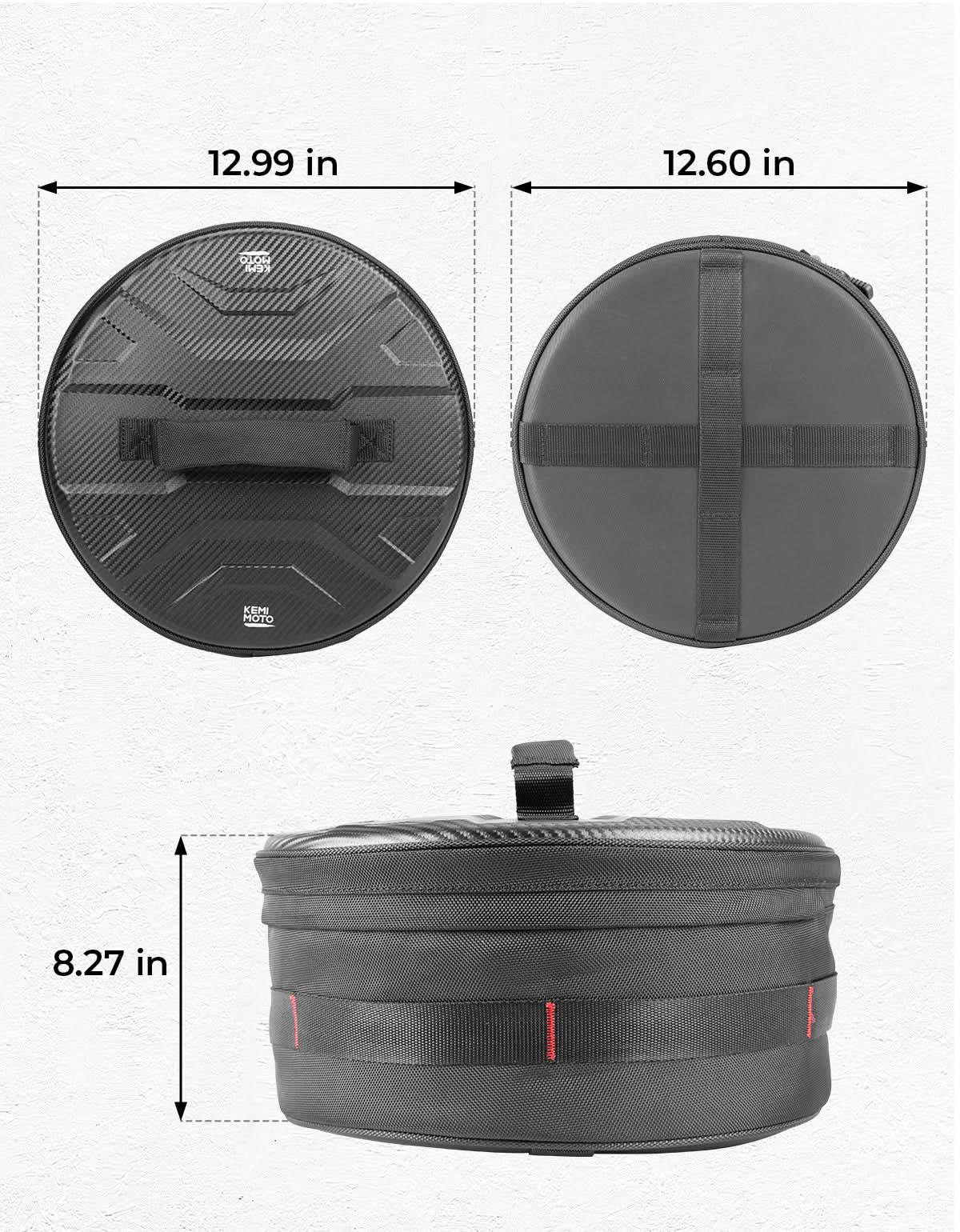 Photo of UTV Spare Tire Storage Bag for Can-Am Maverick X3 Polaris RZR XP 1000 by Kemimoto - Premium for UTVs / Side by Sides