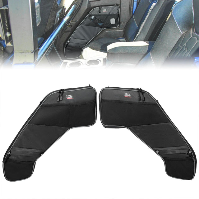 Photo of UTV Rear Door Bags with Knee Pad for Polaris General 4 1000 /XP 4 1000 2017-2025 by Kemimoto - Premium for UTVs / Side by Sides