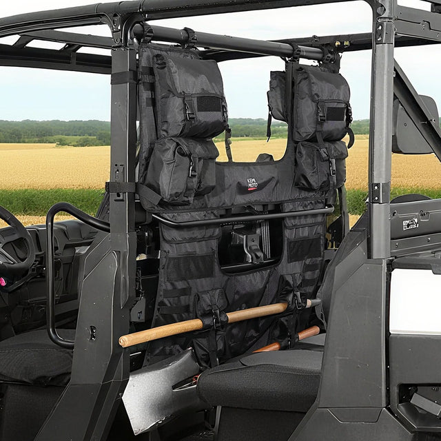 Photo of UTV Tool Bag Rack Heavy Duty Canvas Seat Back Rack for Polaris Ranger | Can Am | CFMOTO by Kemimoto - Premium for UTVs / Side by Sides