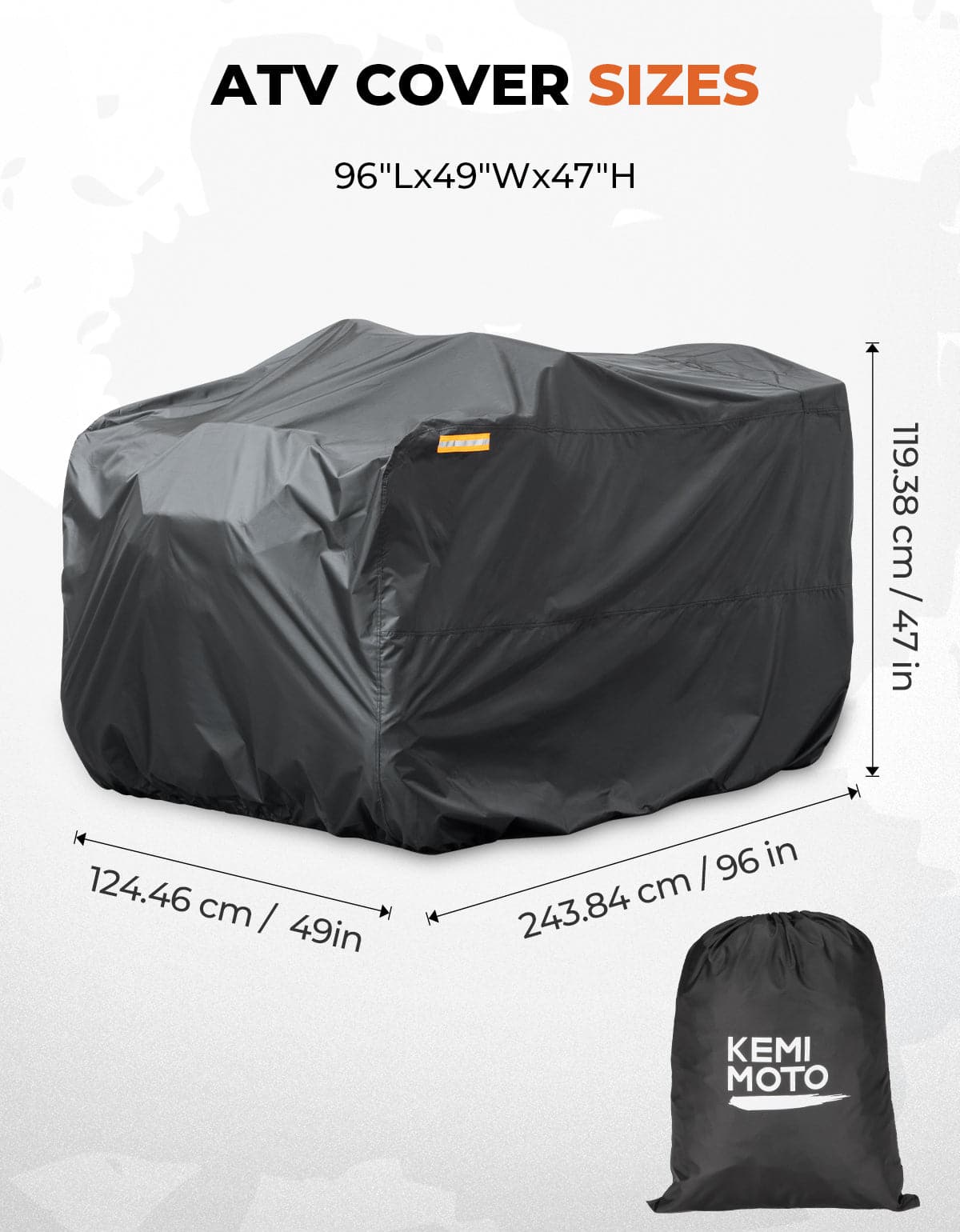 Photo of ATV Heavy Duty Cover for Polaris Sportsman | Outlander | CFORCE | Brute by Kemimoto - Premium for UTVs / Side by Sides