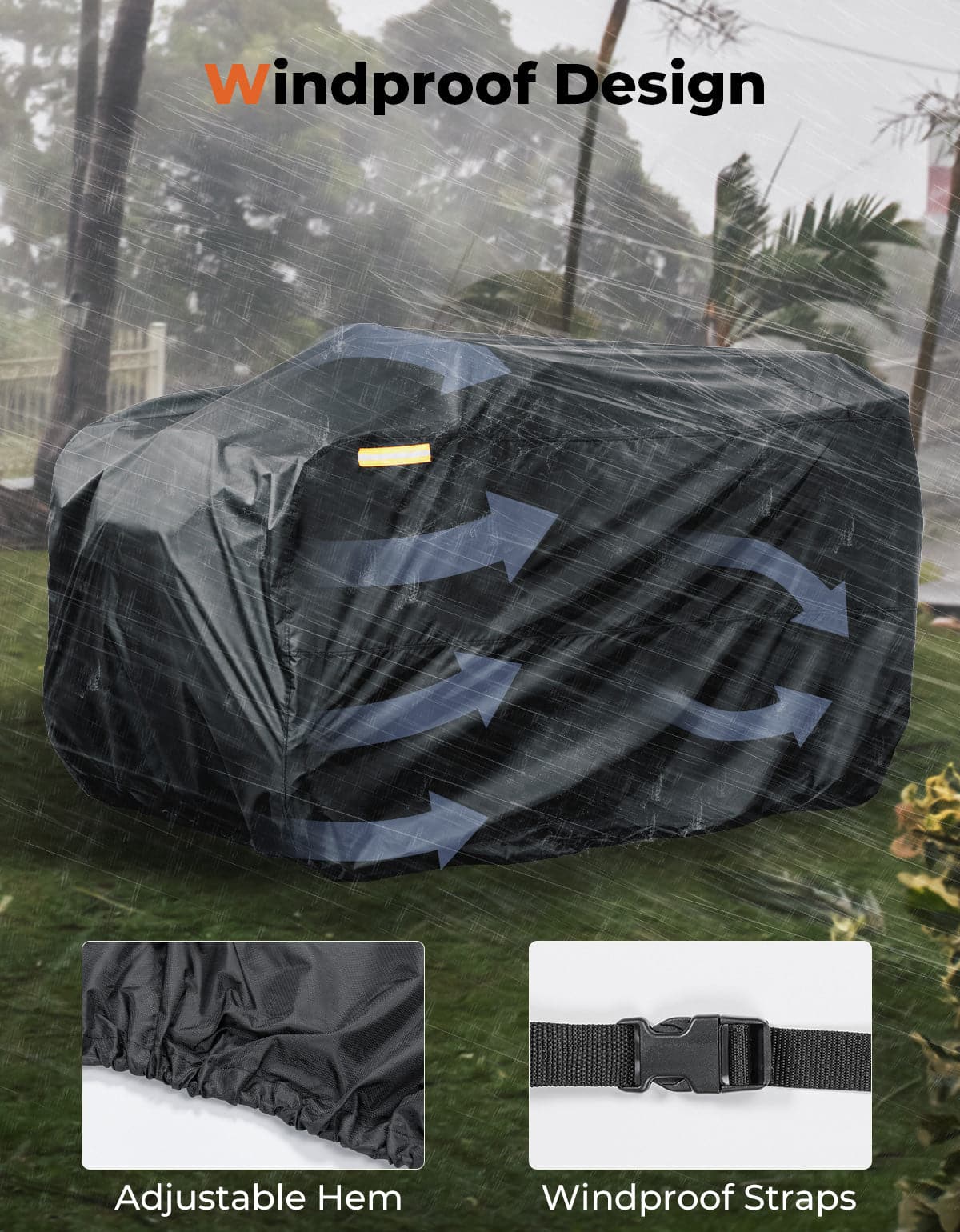 Photo of ATV Heavy Duty Cover for Polaris Sportsman | Outlander | CFORCE | Brute by Kemimoto - Premium for UTVs / Side by Sides