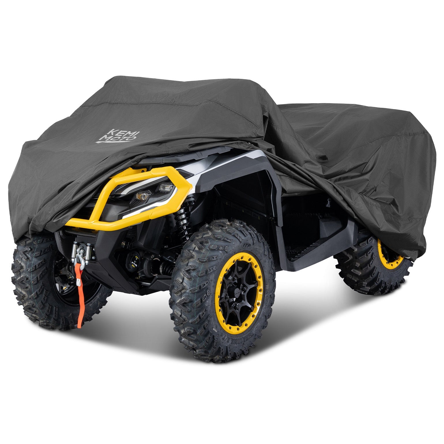 Photo of Universal ATV Waterproof Cover 96'' X 49'' X 47'' 300D Oxford fabric by Kemimoto - Premium for UTVs / Side by Sides