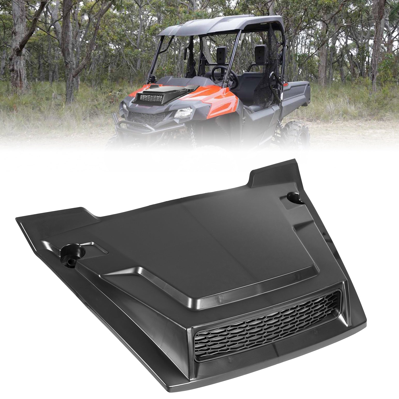 Photo of Hood Scoop for Pioneer 700 2P 4P 2014-2024 by Kemimoto - Premium for UTVs / Side by Sides