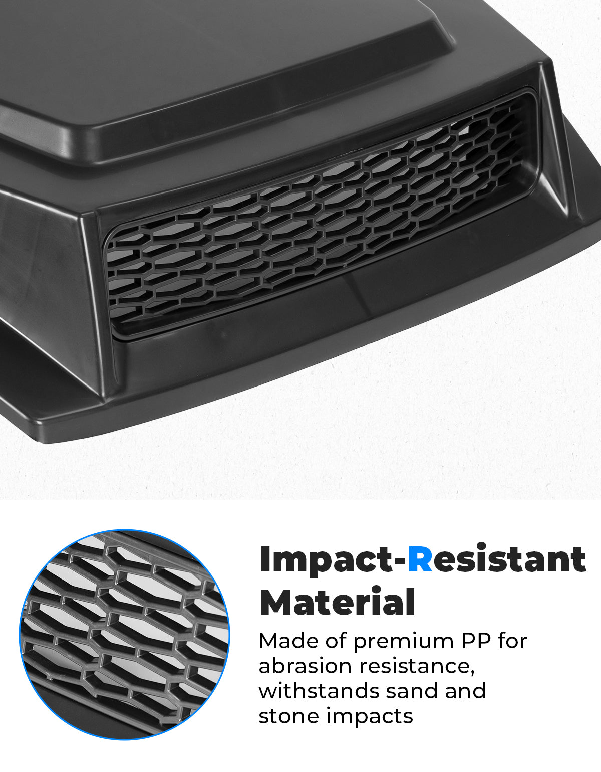 Photo of Hood Scoop for Pioneer 700 2P 4P 2014-2024 by Kemimoto - Premium for UTVs / Side by Sides