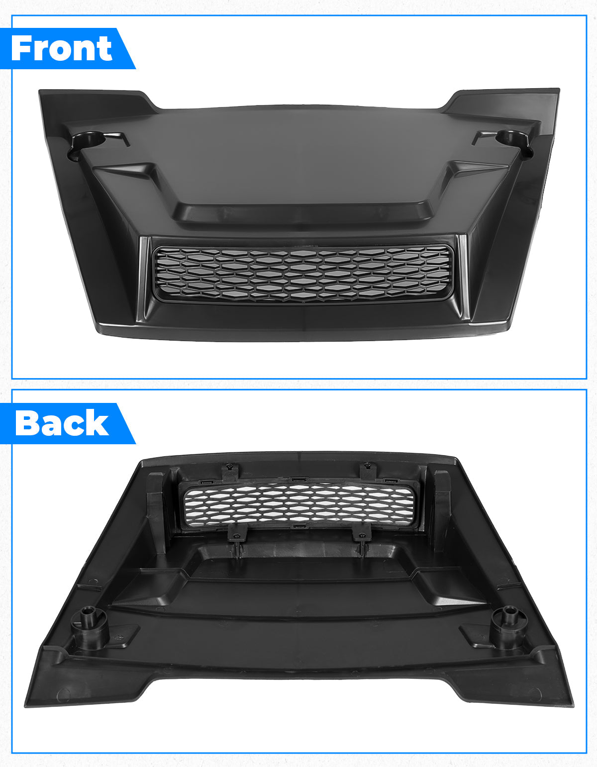 Photo of Hood Scoop for Pioneer 700 2P 4P 2014-2024 by Kemimoto - Premium for UTVs / Side by Sides