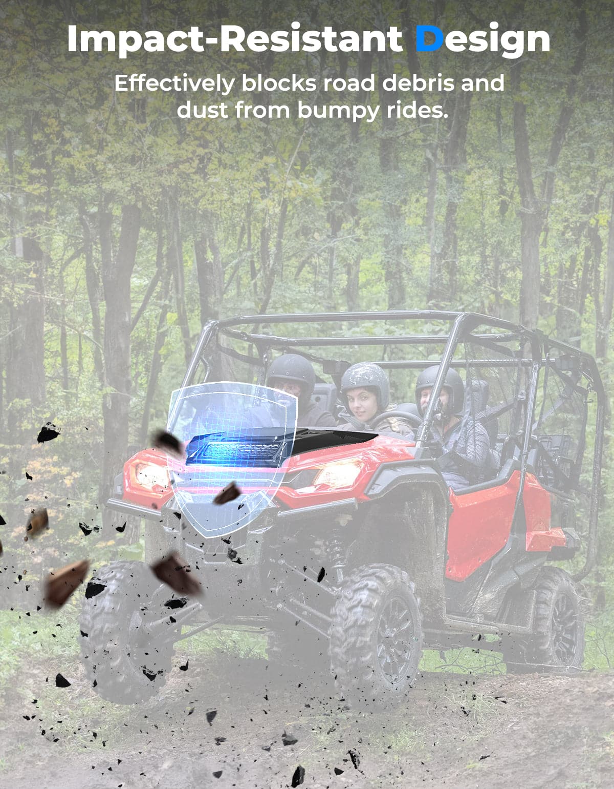 Photo of Sport Hood Scoop with Mesh for Pioneer 1000 2016-2025 by Kemimoto - Premium for UTVs / Side by Sides