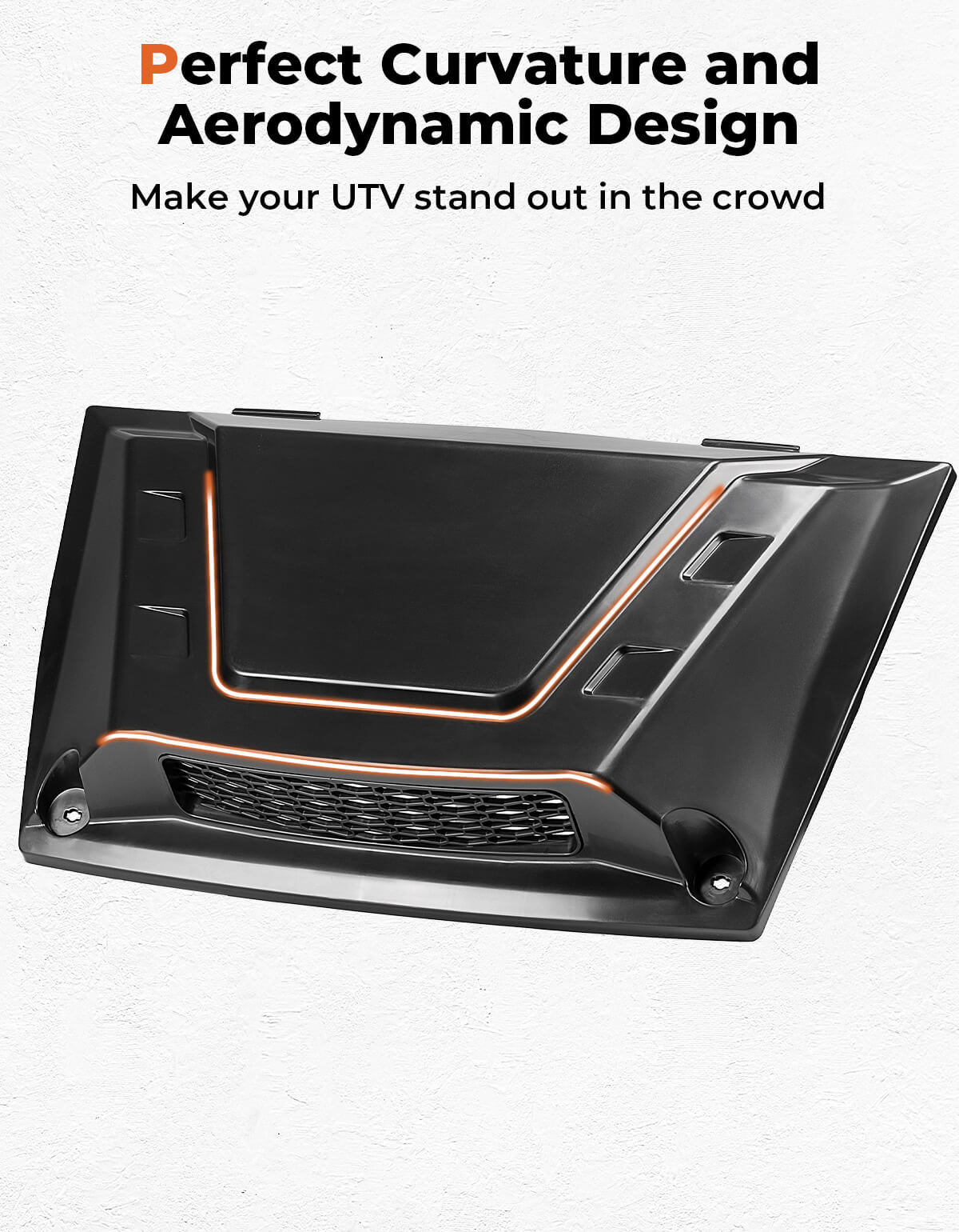 Photo of UTV Hood Scoop for Kawasaki Mule Pro FXT DXT DX FX by Kemimoto - Premium for UTVs / Side by Sides