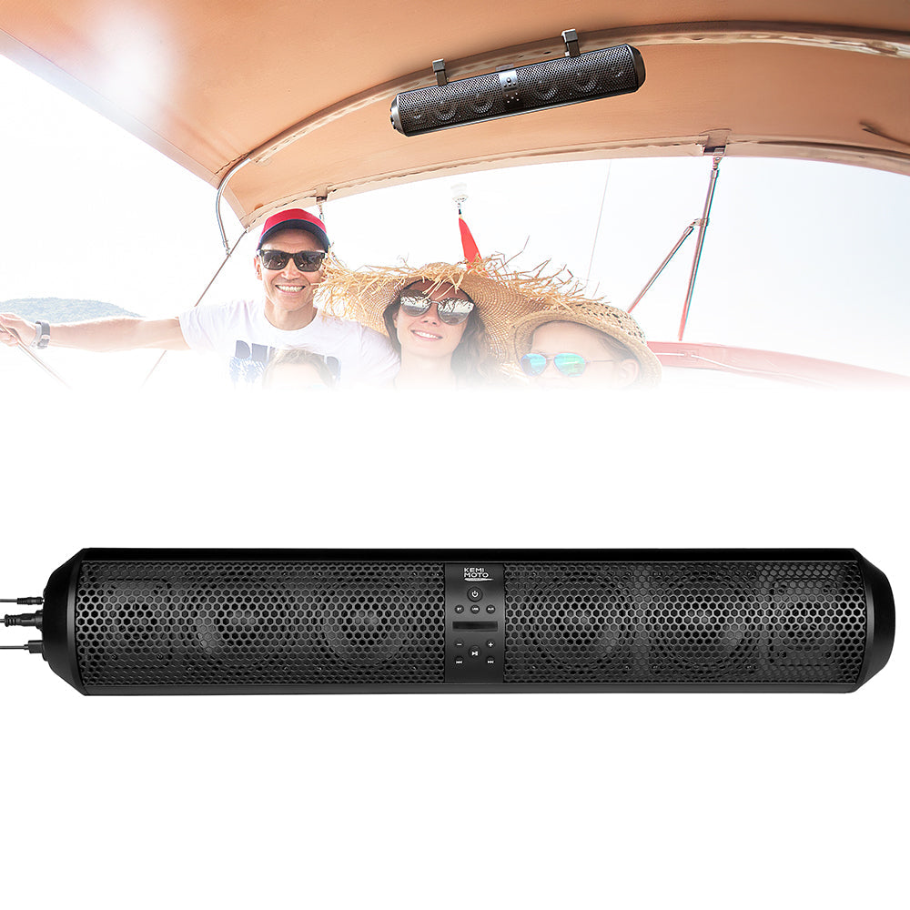 Photo of Kemimoto 6 Speaker UTV Bluetooth Sound Bar for Boats by Kemimoto - Premium for UTVs / Side by Sides