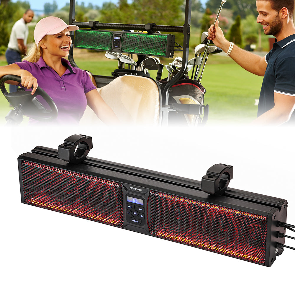 Photo of Kemimoto 6 Speaker 26 Inch RGB Bluetooth Sound Bar for Golf Carts by Kemimoto - Premium for UTVs / Side by Sides