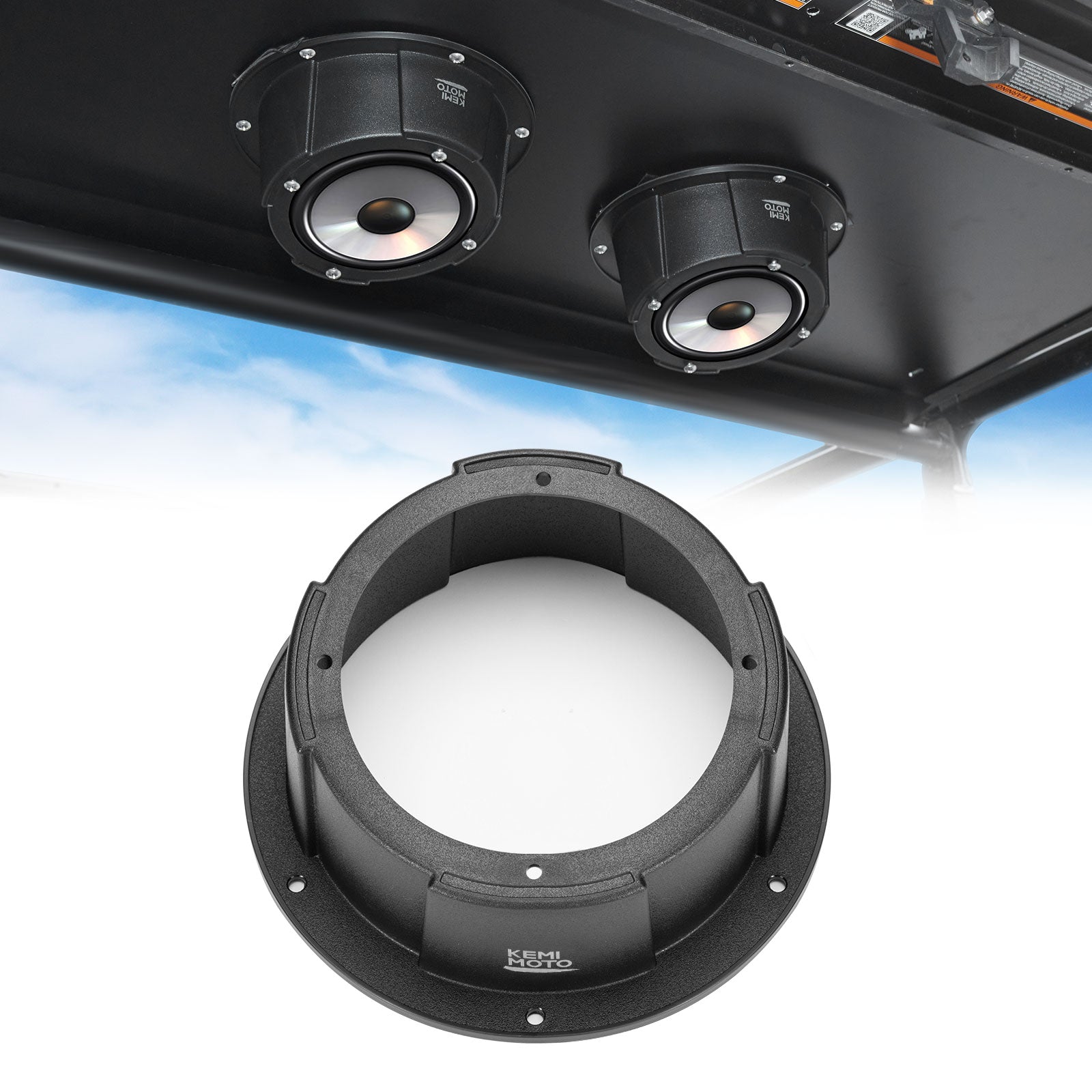 Photo of Kemimoto 6.5 Inch Mount Speaker Pod by Kemimoto - Premium for UTVs / Side by Sides