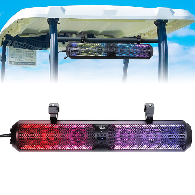 Photo of 28 Inch RGB Bluetooth Soundbar for Golf Carts by Kemimoto - Premium for UTVs / Side by Sides