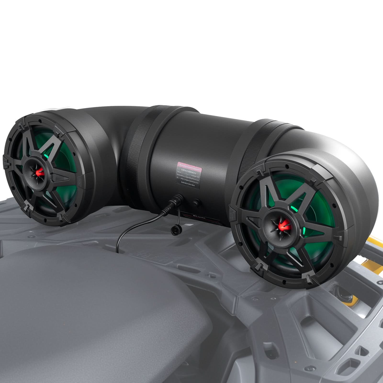 Photo of Kemimoto ATV Bluetooth Speaker 8" Sound Bar with RGB Lights for Polaris Can-Am by Kemimoto - Premium for UTVs / Side by Sides