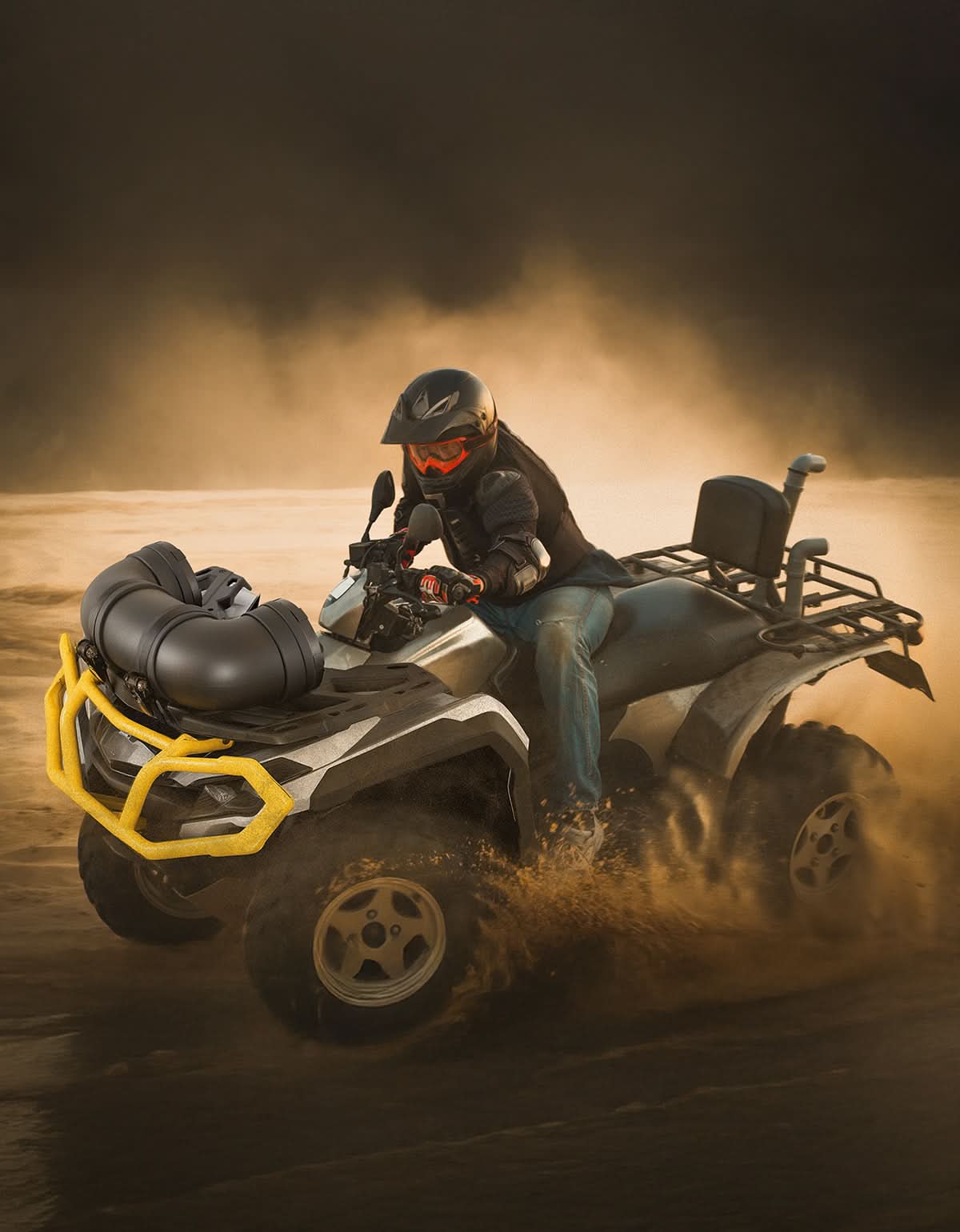 Photo of Kemimoto ATV Bluetooth Speaker 8" Sound Bar with RGB Lights for Polaris Can-Am by Kemimoto - Premium for UTVs / Side by Sides