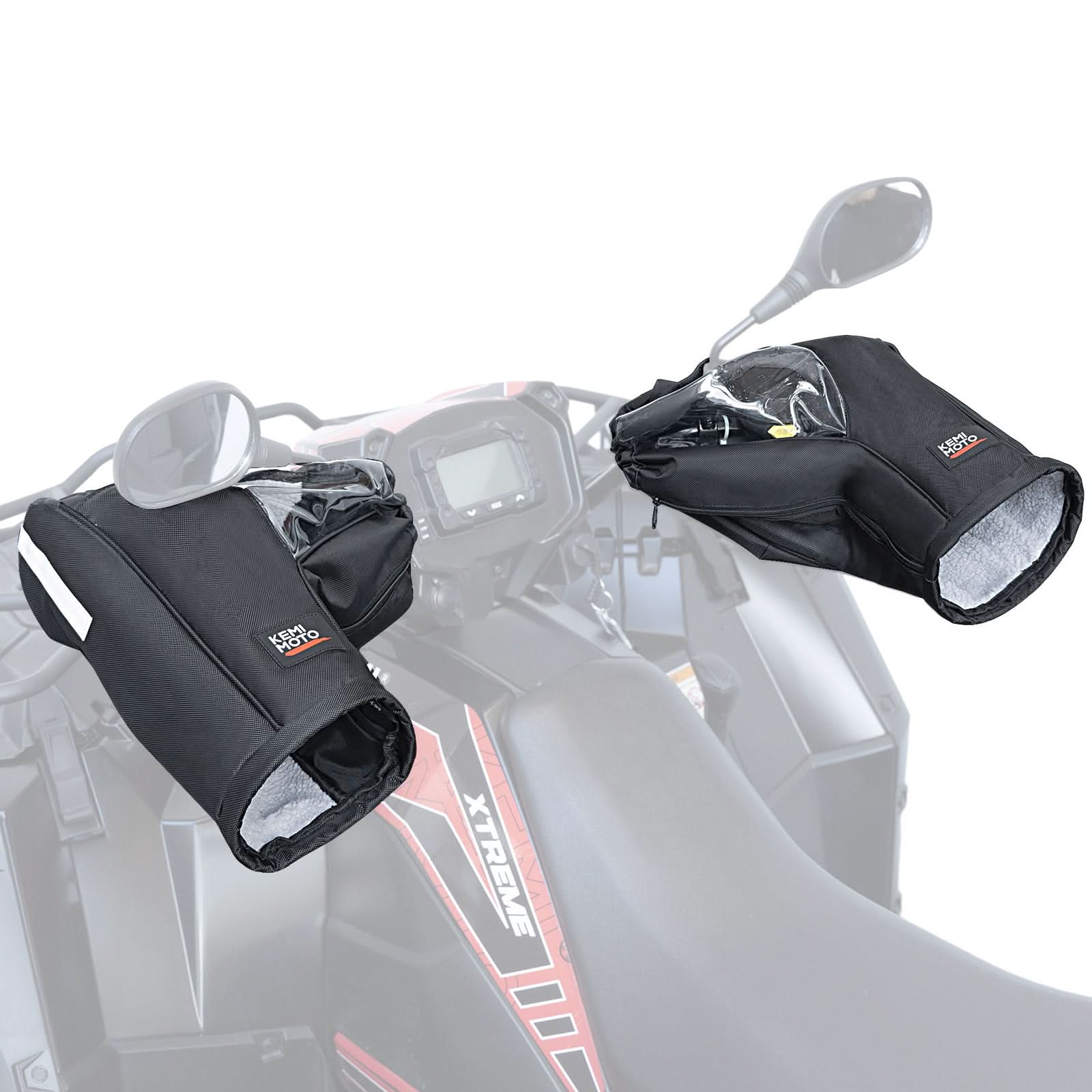 Photo of Upgraded ATV Waterproof Gloves for Motorcycle Sportsman Grizzly Scrambler FourTrax by Kemimoto - Premium for UTVs / Side by Sides