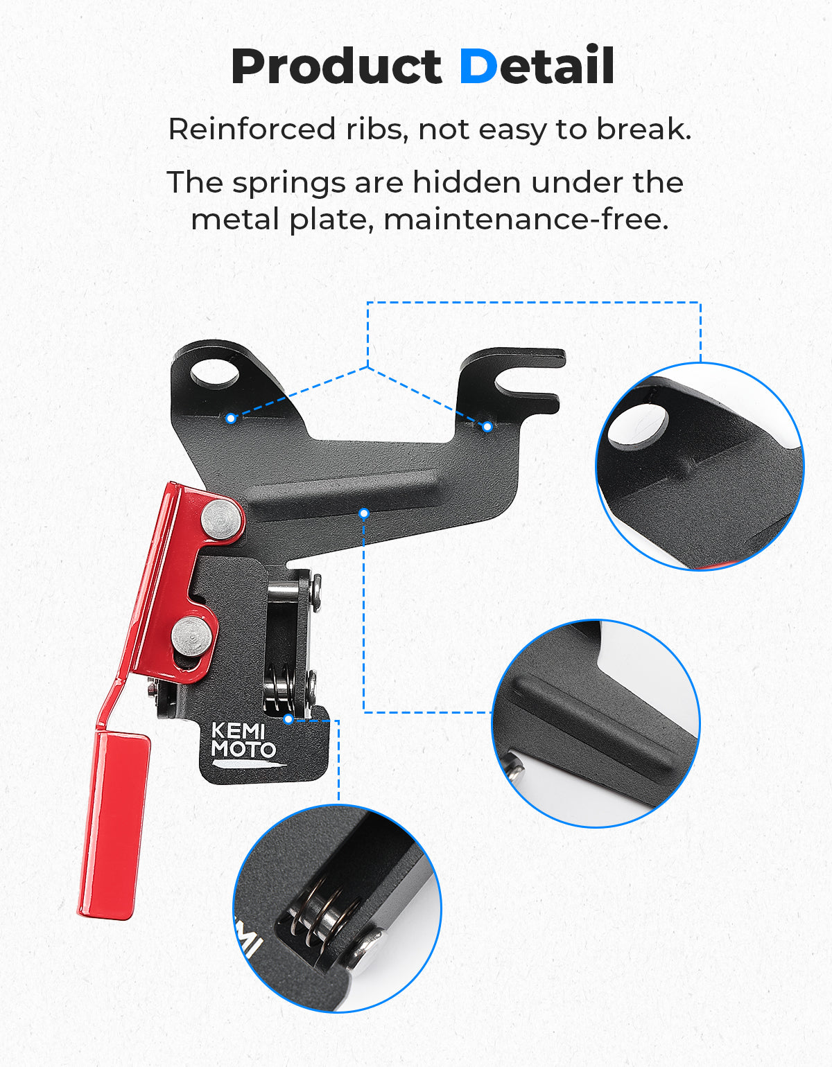 Photo of Parking Brake Thingy Kit for Polaris RZR XP 1000/ RZR PRO XP/ Ranger XP 1000 by Kemimoto - Premium for UTVs / Side by Sides