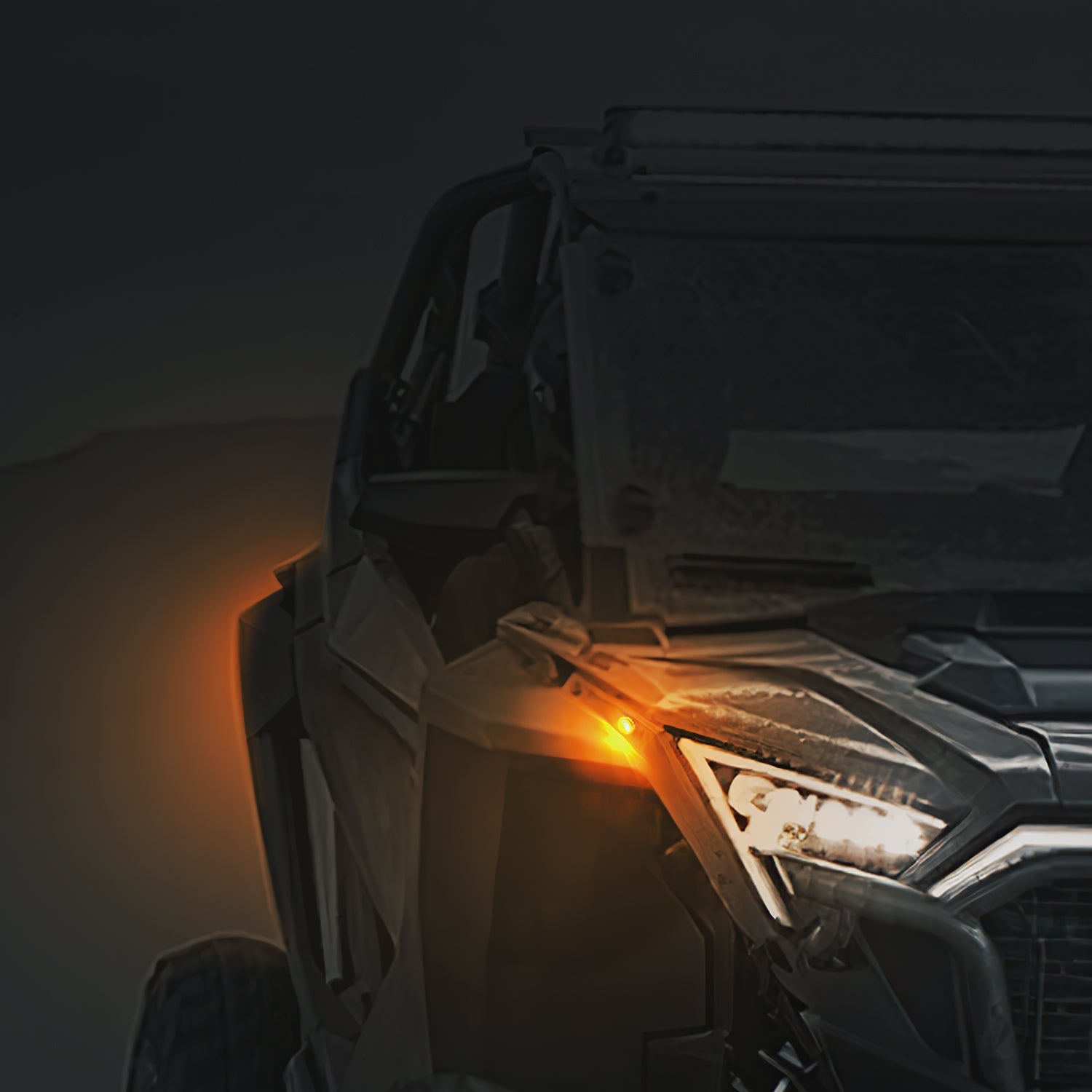 Photo of Universial UTV Turn Signal Kit & 105D Horn for Polaris, Can-Am, Pioneer by Kemimoto - Premium for UTVs / Side by Sides