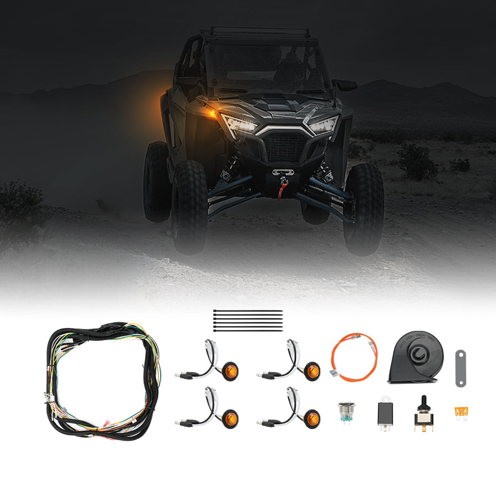 Photo of UTV Universal Turn Signal Kit by Kemimoto - Premium for UTVs / Side by Sides