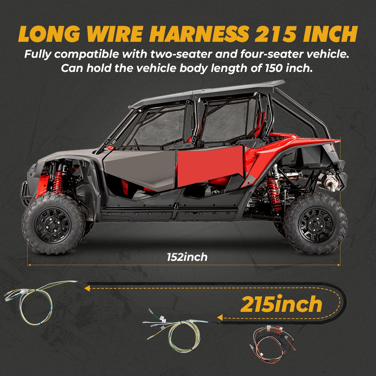 Photo of UTV Universal Turn Signal Kit by Kemimoto - Premium for UTVs / Side by Sides