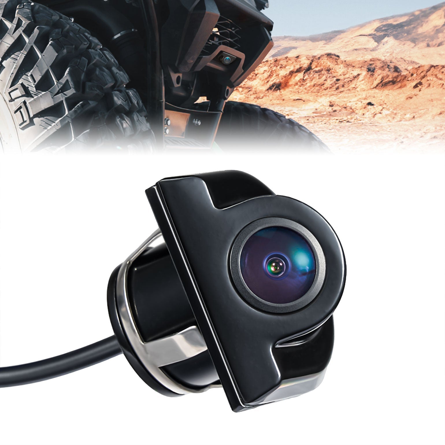 Photo of Plug and Play Wired Rear Camera for Kawasaki Teryx KRX 1000 by Kemimoto - Premium for UTVs / Side by Sides