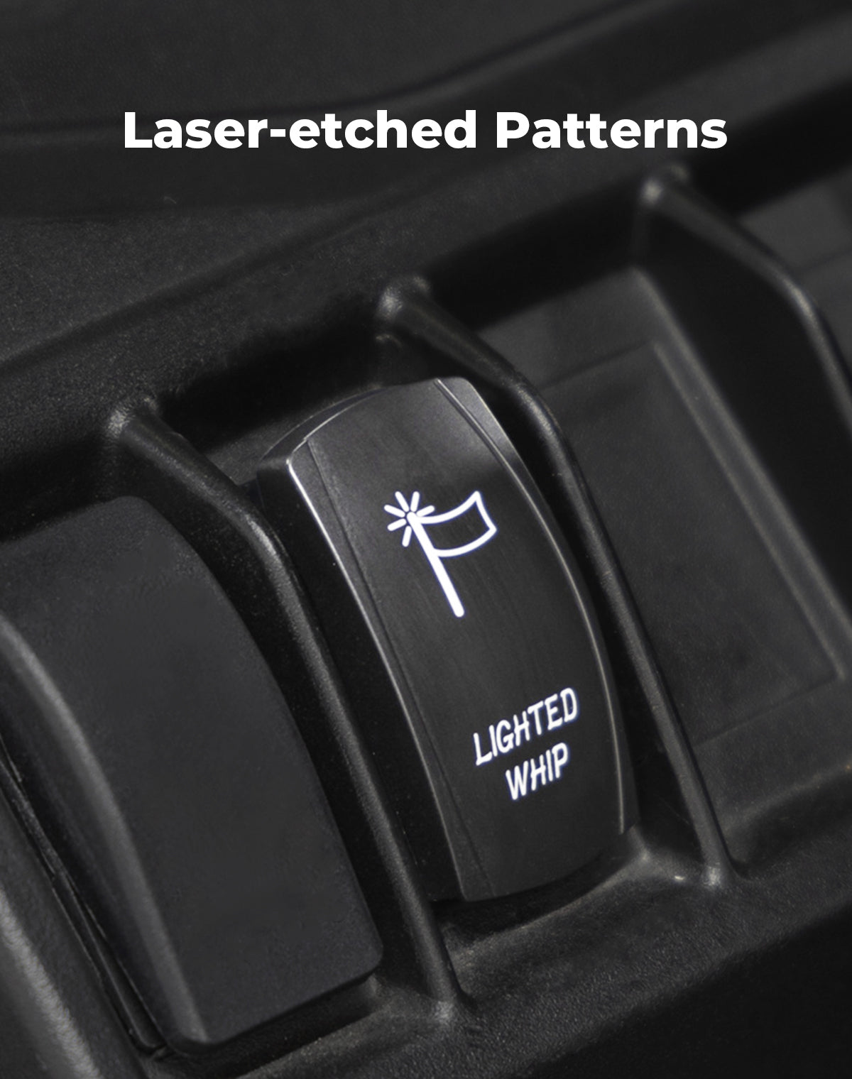 Photo of Whip Lights Rocker Switch with Wiring Harness Kit for 12V UTV ATV by Kemimoto - Premium for UTVs / Side by Sides