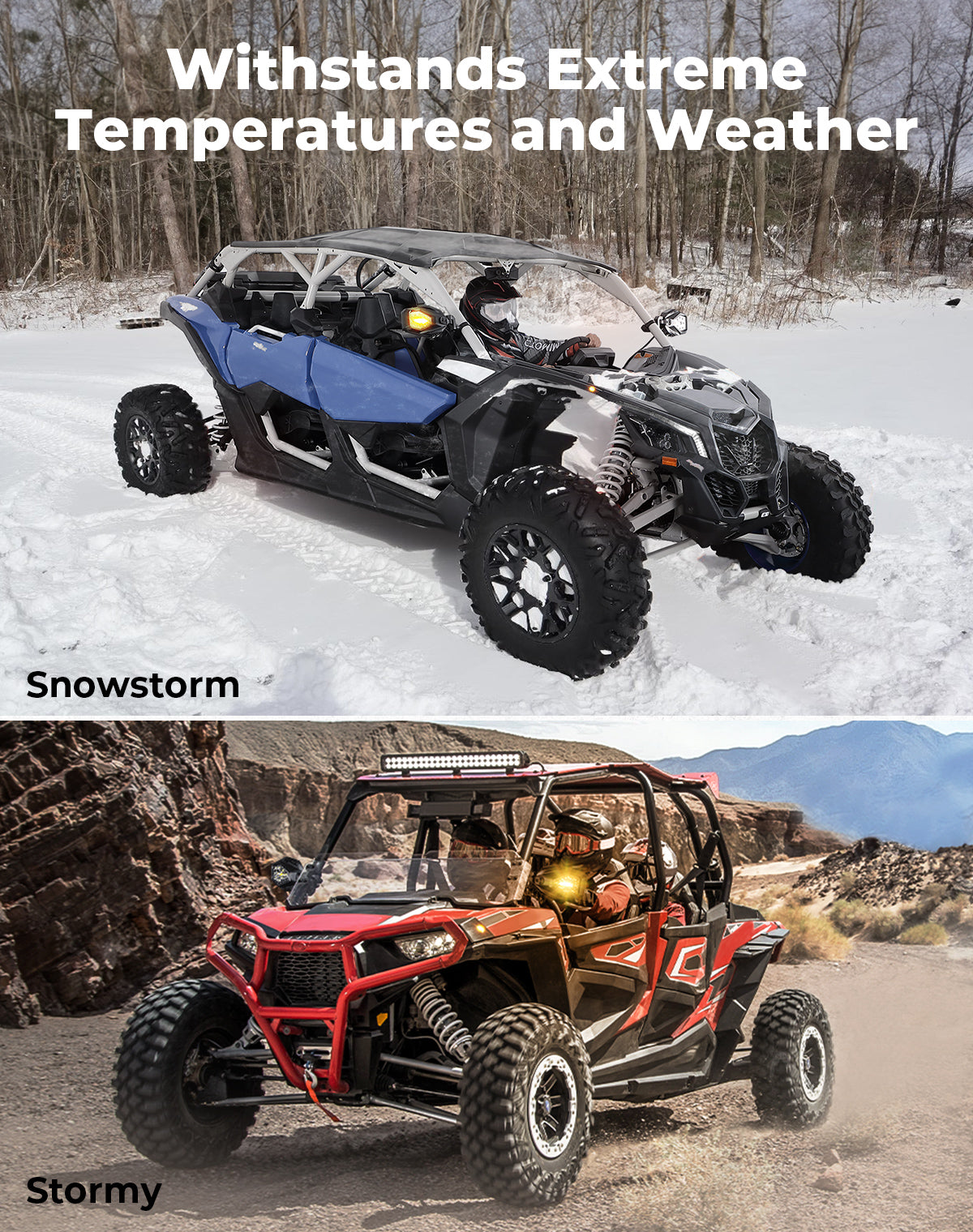 Photo of Turn Signal Harness: Synchronize KM Turn Signal Mirrors and Kits with One Switch by Kemimoto - Premium for UTVs / Side by Sides