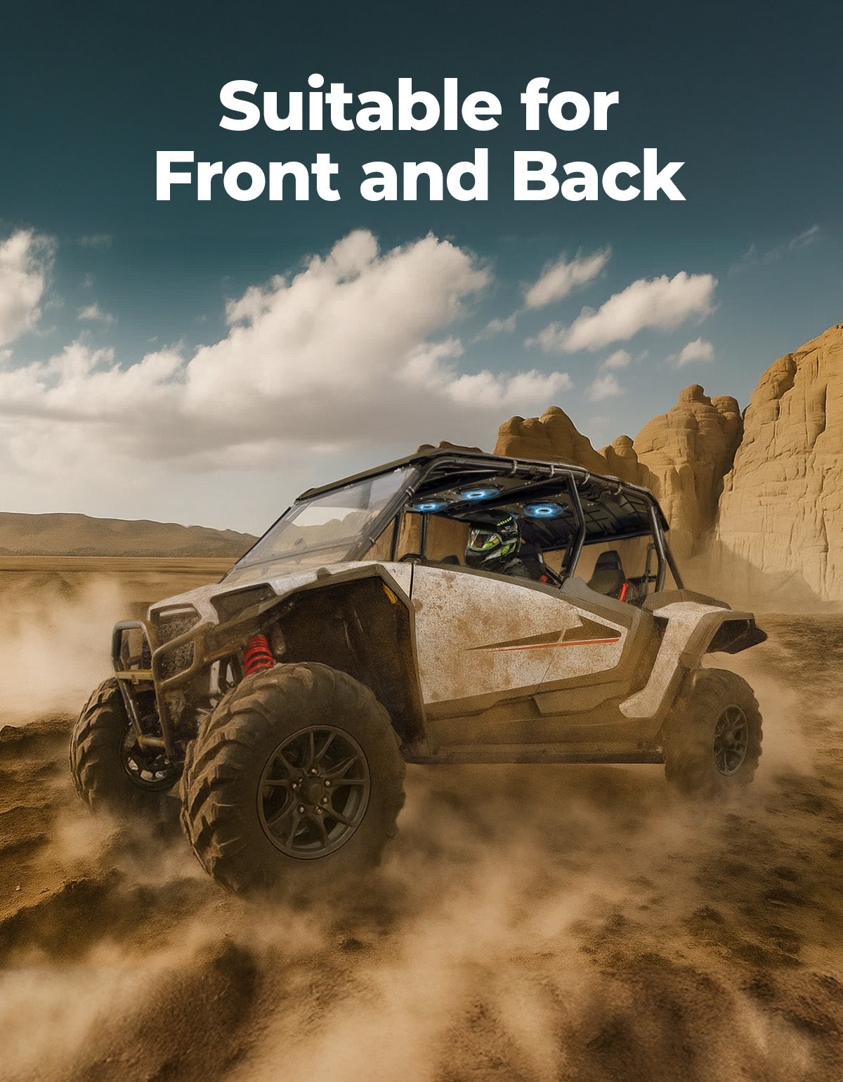 Photo of Overhead Fan for UTV with 57-41 inch Roof Width for Can-Am Polaris CFmoto by Kemimoto - Premium for UTVs / Side by Sides