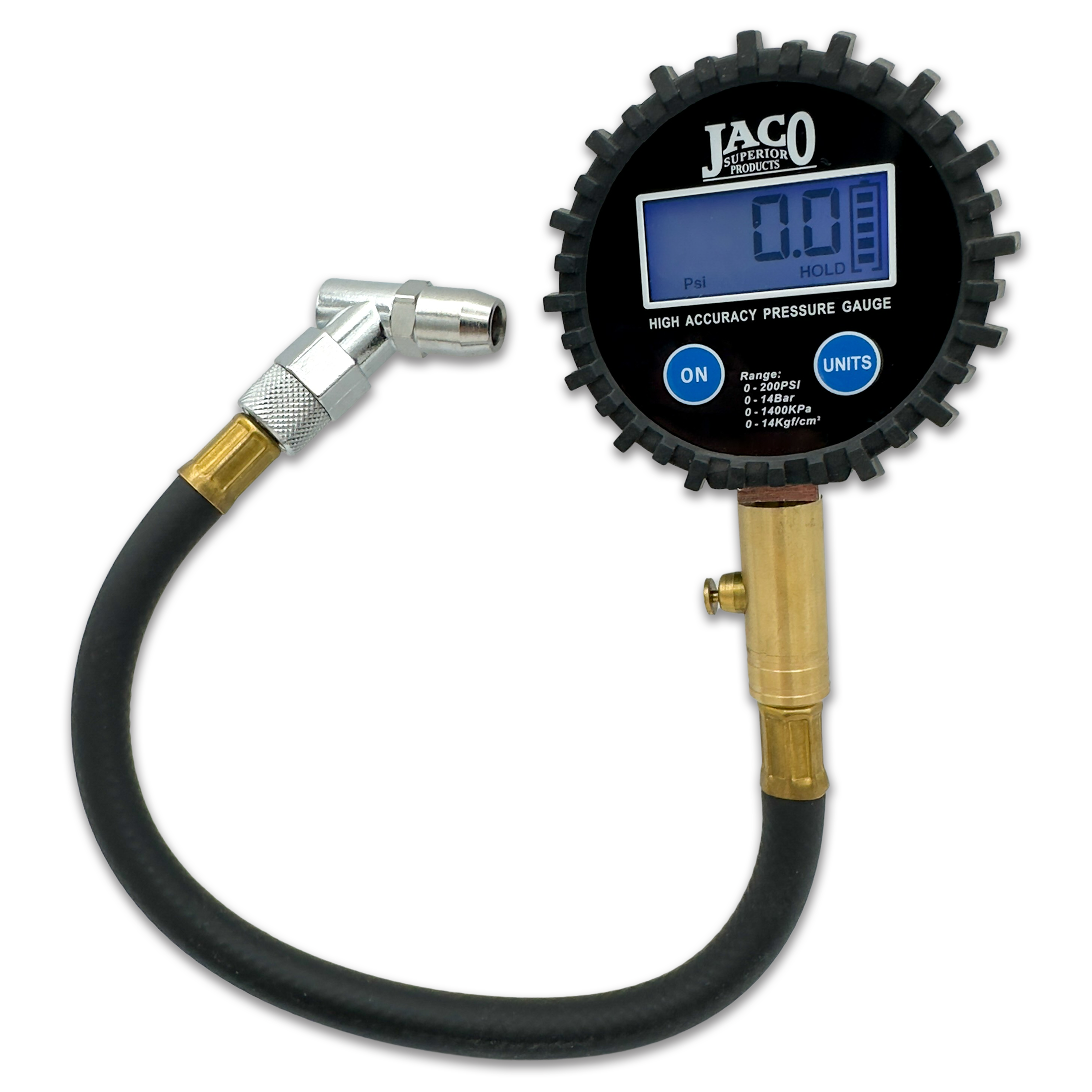 Photo of ElitePro™ Digital Tire Pressure Gauge - Professional Accuracy - 200 PSI by JACO - Premium Tire Pressure Gauge for UTVs / Side by Sides