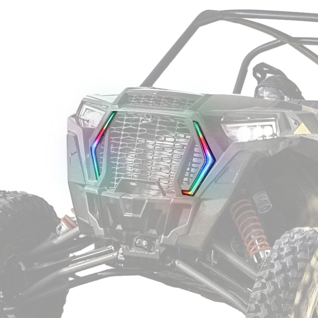 Photo of RGB Turn Signal Lights Fit Polaris RZR XP 1000 Turbo (2019-2023) by Kemimoto - Premium for UTVs / Side by Sides