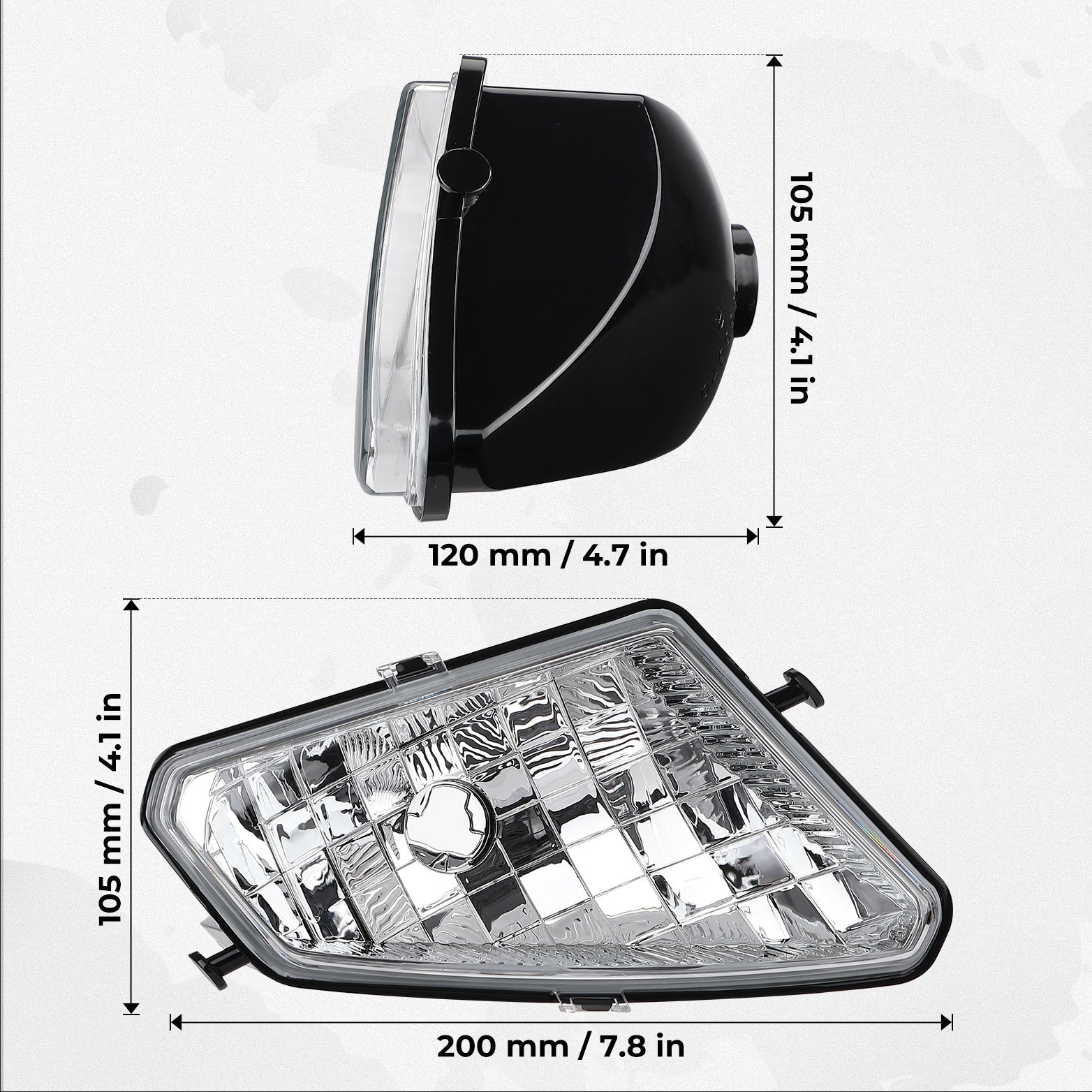 Photo of Left Right Headlights Assembly for Polaris Sportsman by Kemimoto - Premium for UTVs / Side by Sides