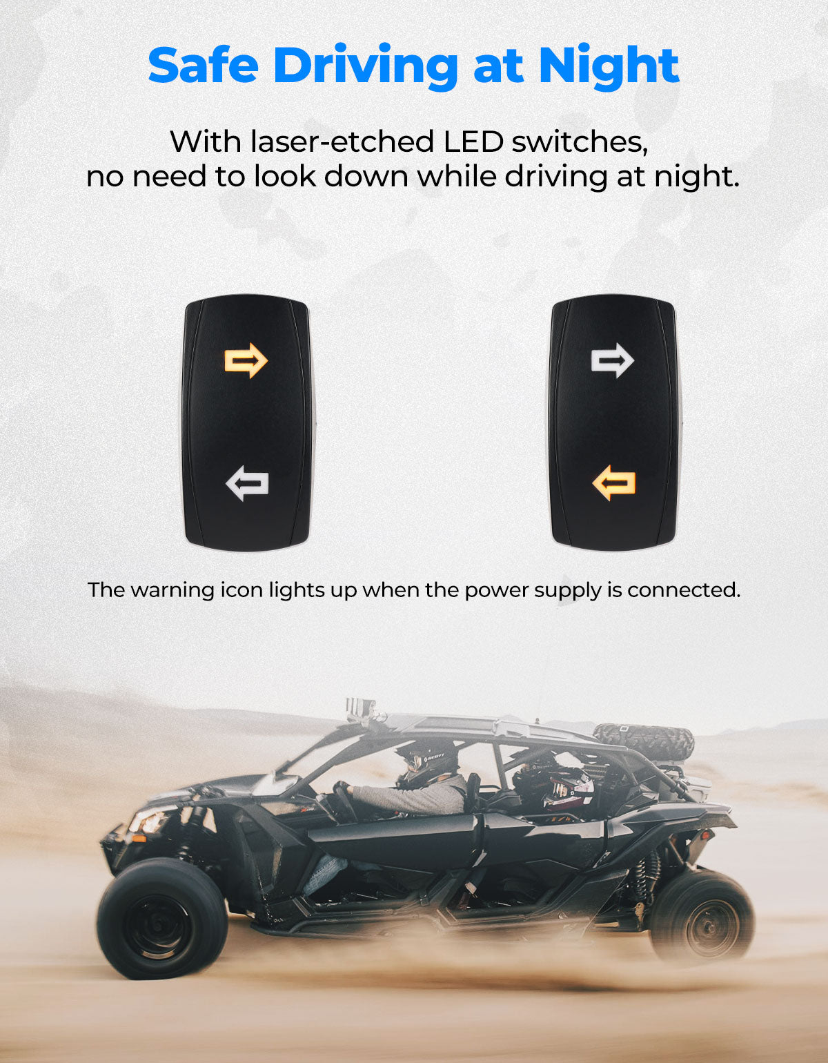 Photo of UTV Plug & Play Turn Signal Kit for Can-Am | Polaris | CFmoto | Honda by Kemimoto - Premium for UTVs / Side by Sides