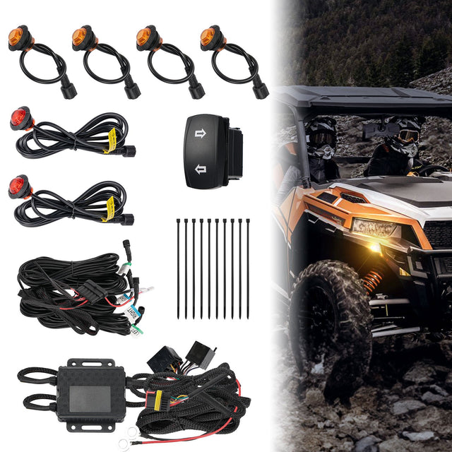 Photo of UTV Plug & Play Turn Signal Kit for Can-Am | Polaris | CFmoto | Honda by Kemimoto - Premium for UTVs / Side by Sides