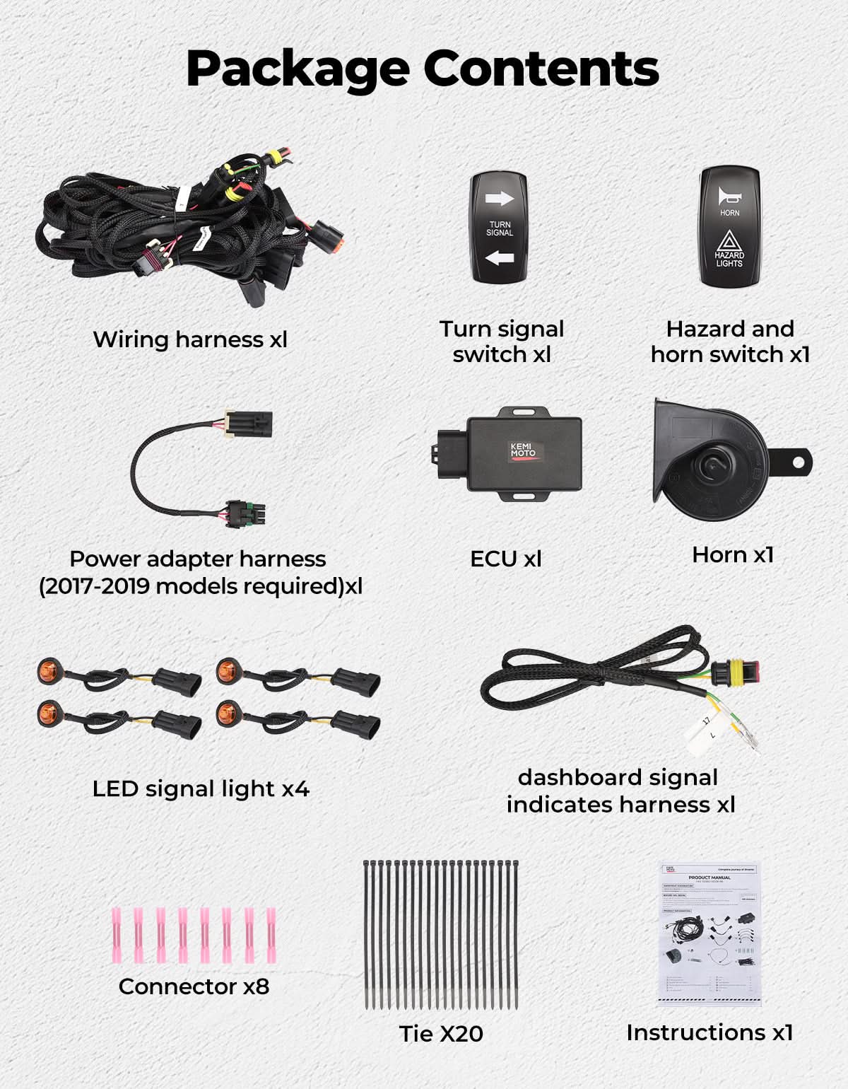 Photo of KEMIMOTO Turn Signal Kit For 2020+ Can-Am Defender by Kemimoto - Premium for UTVs / Side by Sides