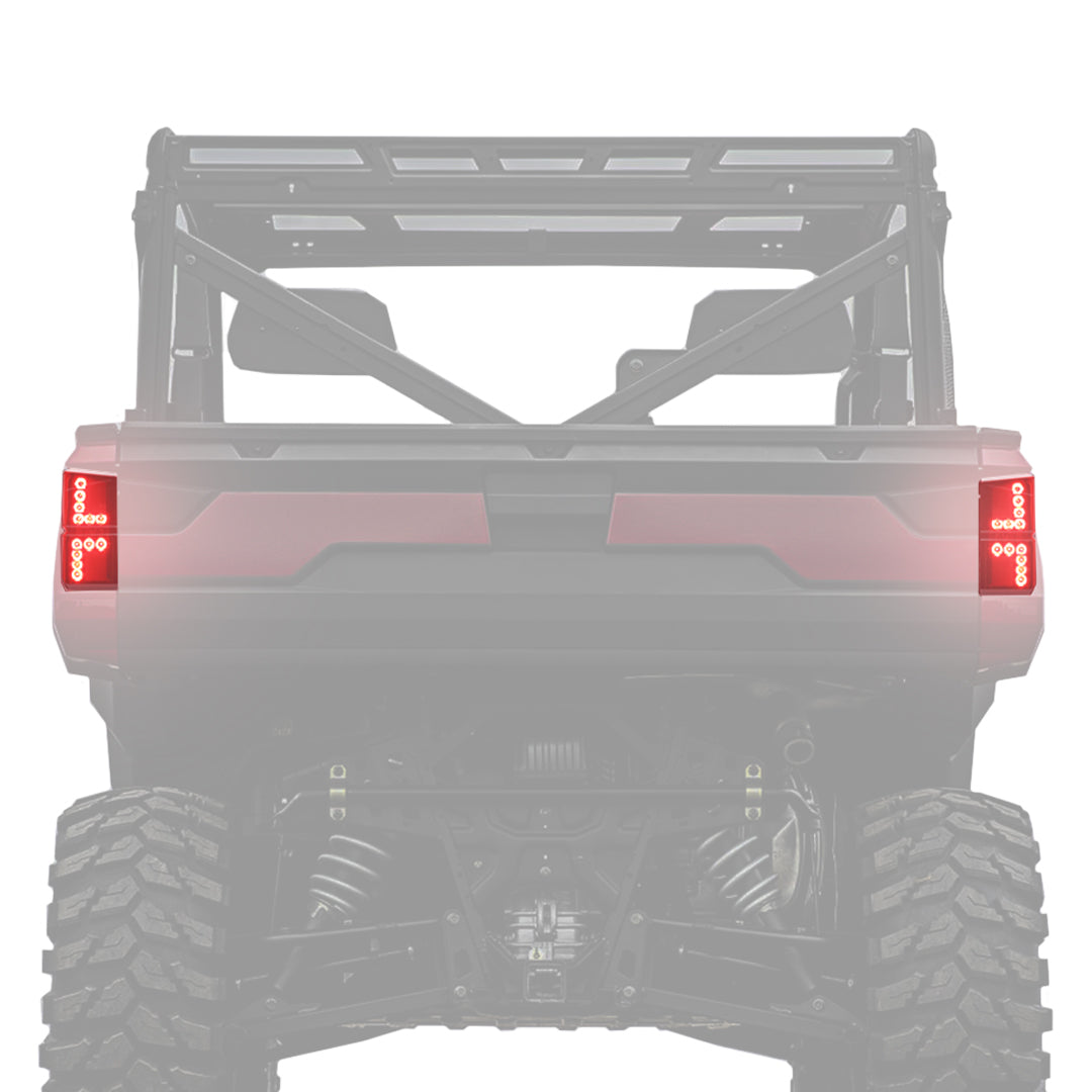 Photo of Tail Lights for Polaris Ranger 1000 XP/ Crew 2018-2025 by Kemimoto - Premium for UTVs / Side by Sides