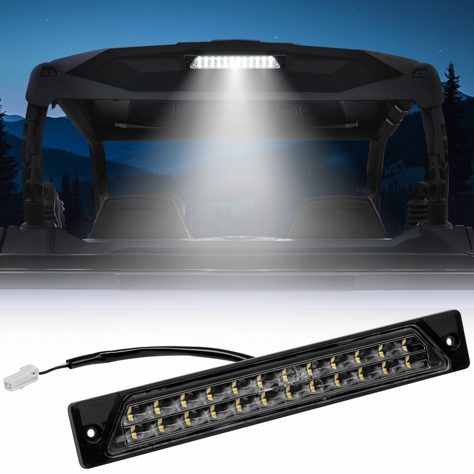 Photo of UTV Rear Cargo Bed Light for Can-Am Commander | Maverick Trail Sport by Kemimoto - Premium for UTVs / Side by Sides