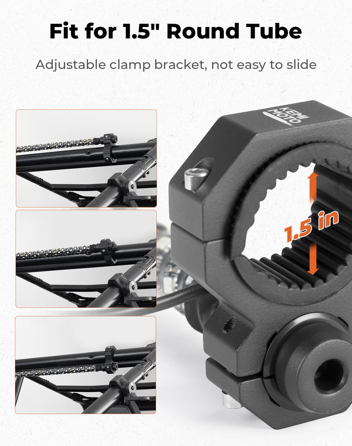 Photo of 30" LED Chase Light Bar fit 1.5” Roll Cage for Polaris RZR, Can-Am Maverick X3 by Kemimoto - Premium for UTVs / Side by Sides