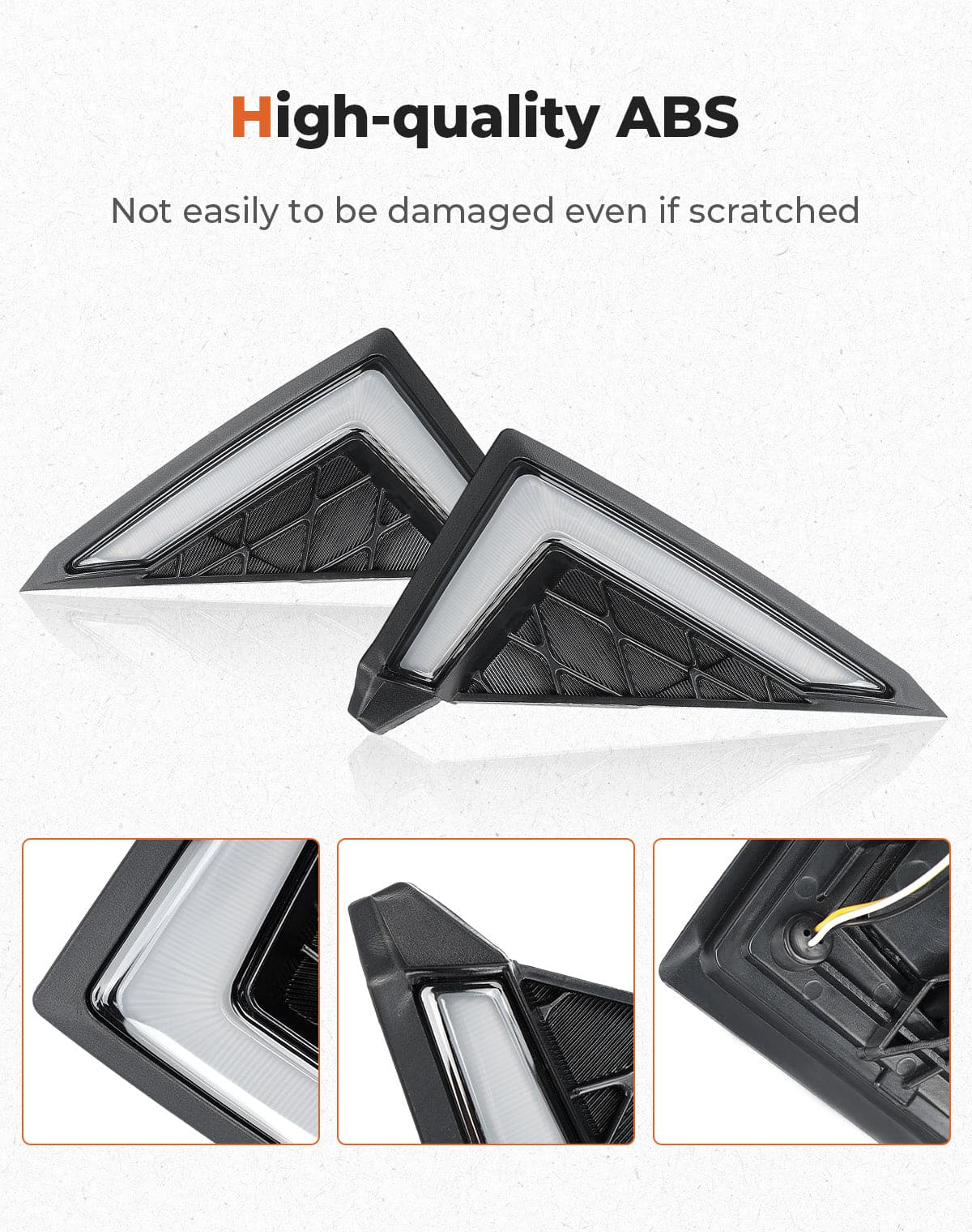 Photo of Turn Signal Fang Lights for Wolverine X2 X4 850 1000 2018-2024 by Kemimoto - Premium for UTVs / Side by Sides