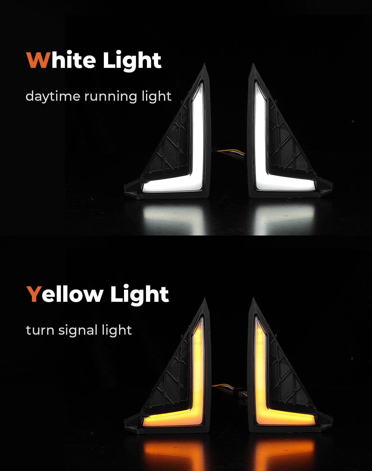 Photo of Turn Signal Fang Lights for Wolverine X2 X4 850 1000 2018-2024 by Kemimoto - Premium for UTVs / Side by Sides