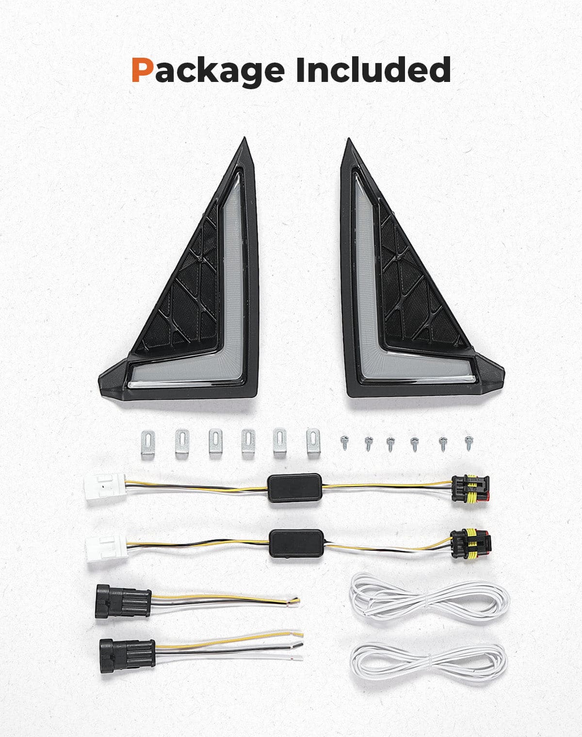 Photo of Turn Signal Fang Lights for Wolverine X2 X4 850 1000 2018-2024 by Kemimoto - Premium for UTVs / Side by Sides