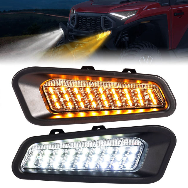 Photo of LED Front Bumper Lights for Polaris Ranger XD 1500 / CREW 2024-2025 by Kemimoto - Premium for UTVs / Side by Sides