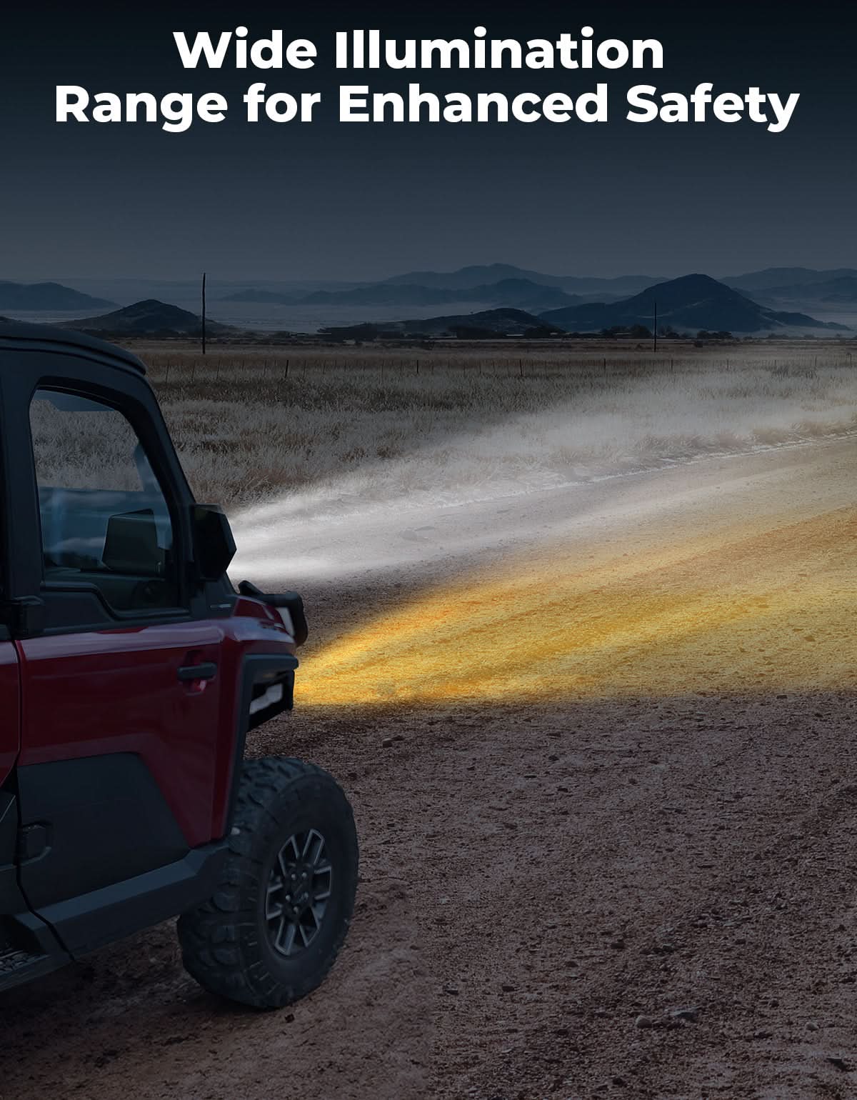Photo of LED Front Bumper Lights for Polaris Ranger XD 1500 / CREW 2024-2025 by Kemimoto - Premium for UTVs / Side by Sides